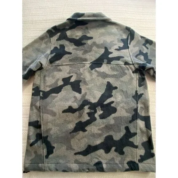 COLUMBIA Mens MEDIUM Steens Mountain Camo Black/Gray Full Zip Jacket - Picture 3 of 14